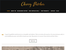 Tablet Screenshot of chrissyfletcher.com